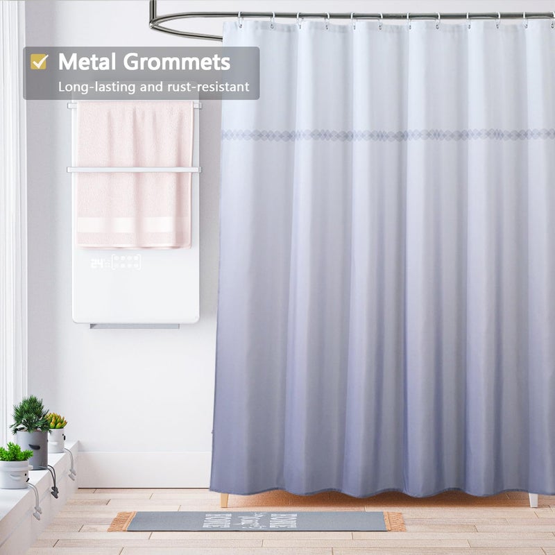 LLSCL Fabric Shower Curtain Liner with Magnets, Waterproof Hotel Quality, 72 x 72 Machine Washable - Image 2